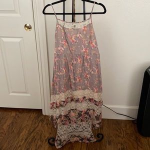 Floral high low dress